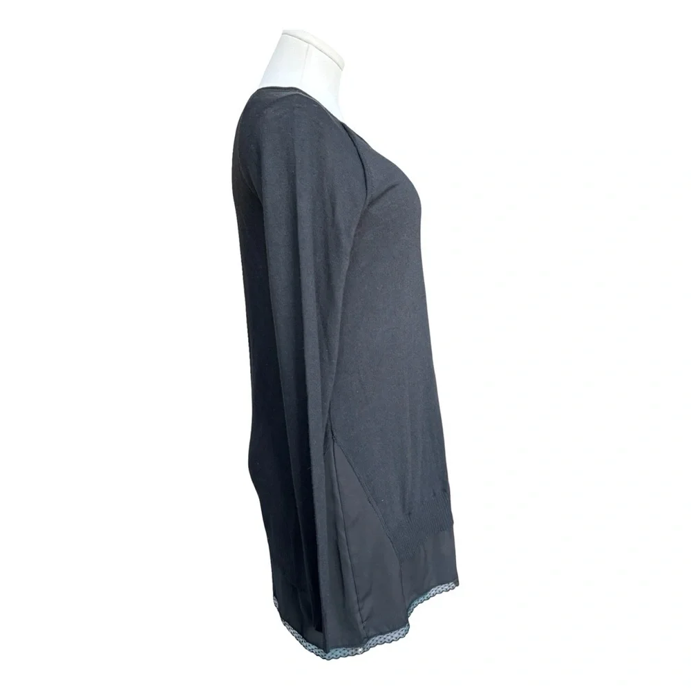Siste’s – Tunic Sweater Dress – Charcoal Gray – Medium -